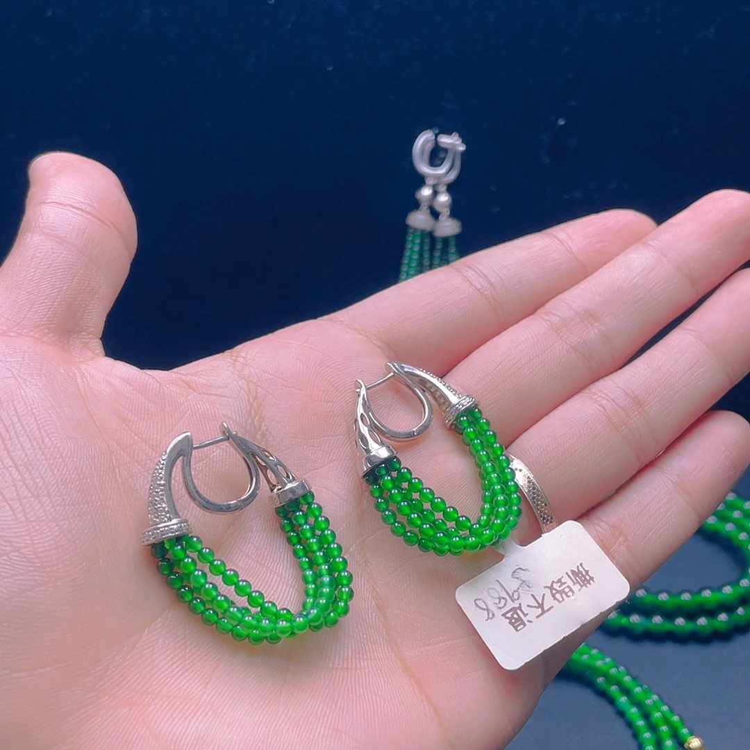 翡翠未镶嵌项链