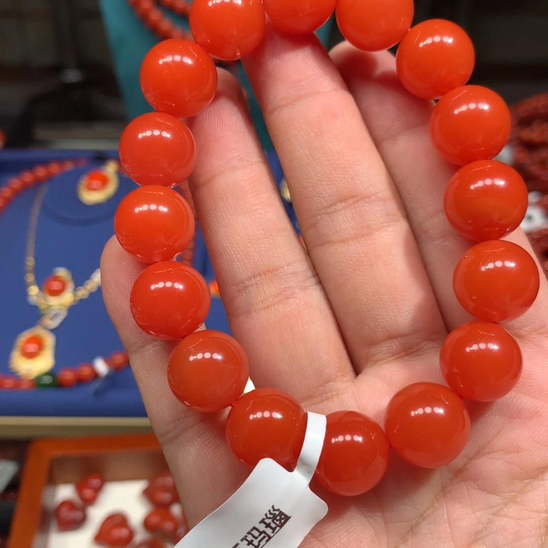 南红玛瑙手链未镶嵌是*