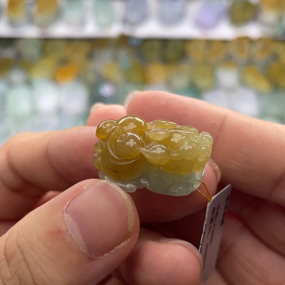 翡翠未镶嵌颈饰貔貅24