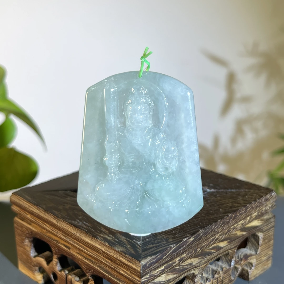 JTW25-64 天然缅甸翡翠A货 不动明王