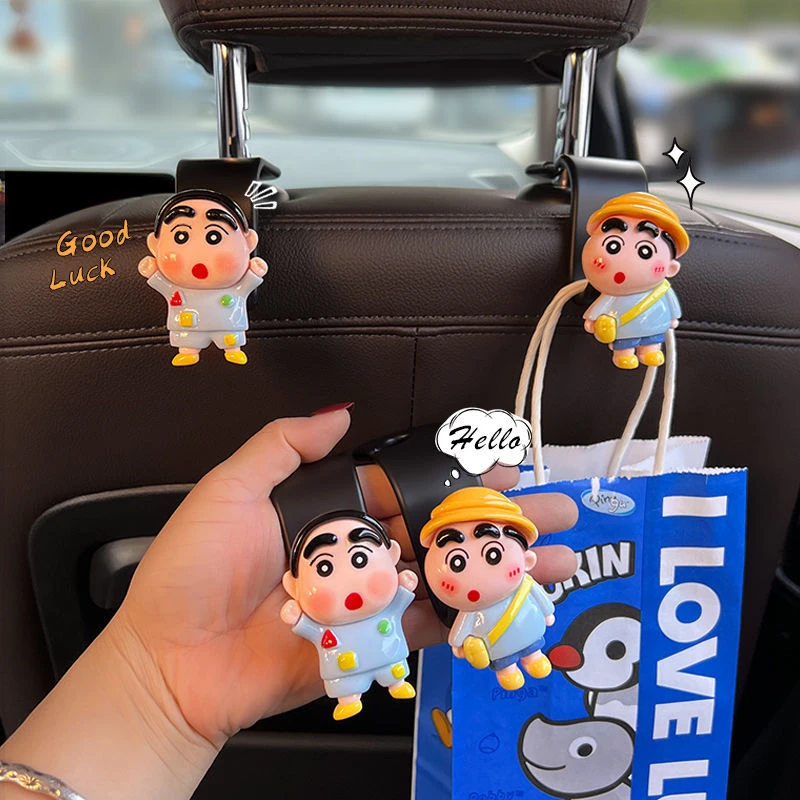 车载挂钩汽车用多功能后排收纳可爱卡通车内前排座椅后背置物钩子