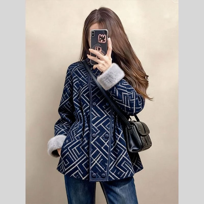 独特气质高级感巨好看小香风毛毛外套女2025冬季新款今年流行爆款