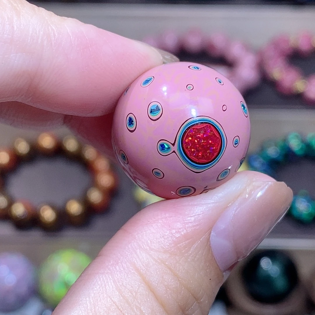 大漆珠2.0粉色欧珠