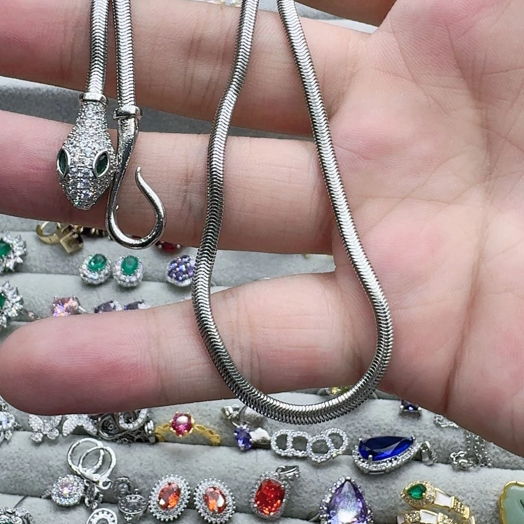 托帕石戒指银S925镶嵌