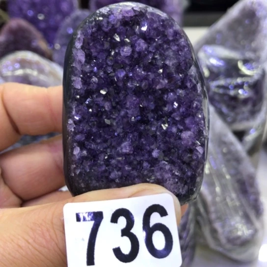 紫晶天然水晶摆件未镶嵌