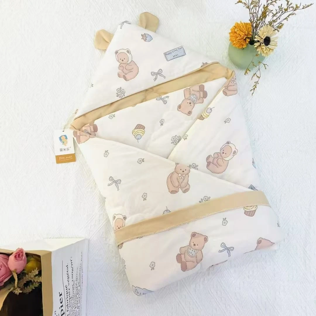 新生儿包被春秋外出夏季产房外出纯棉针织棉薄款包被