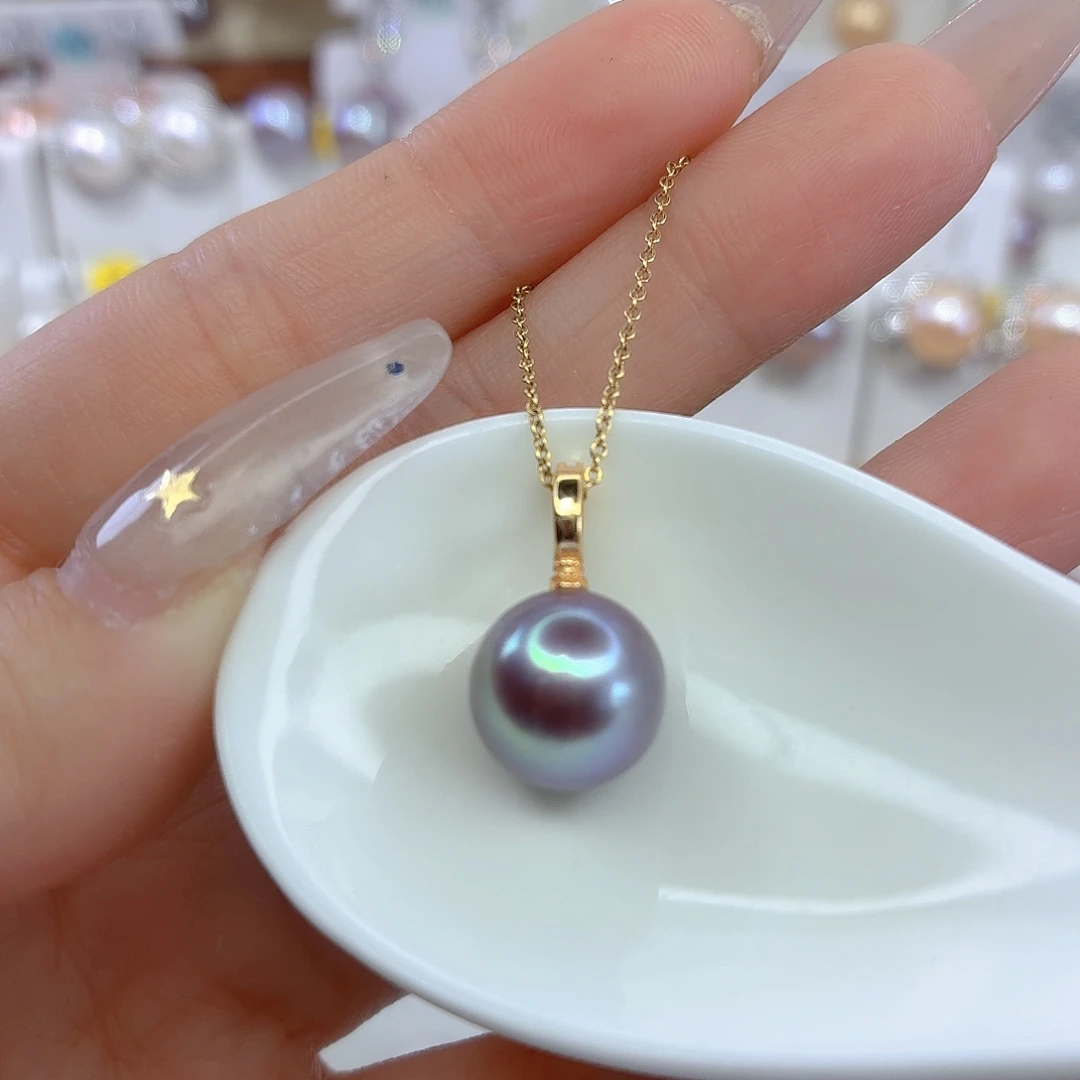 淡水珍珠颈饰银S925镶嵌