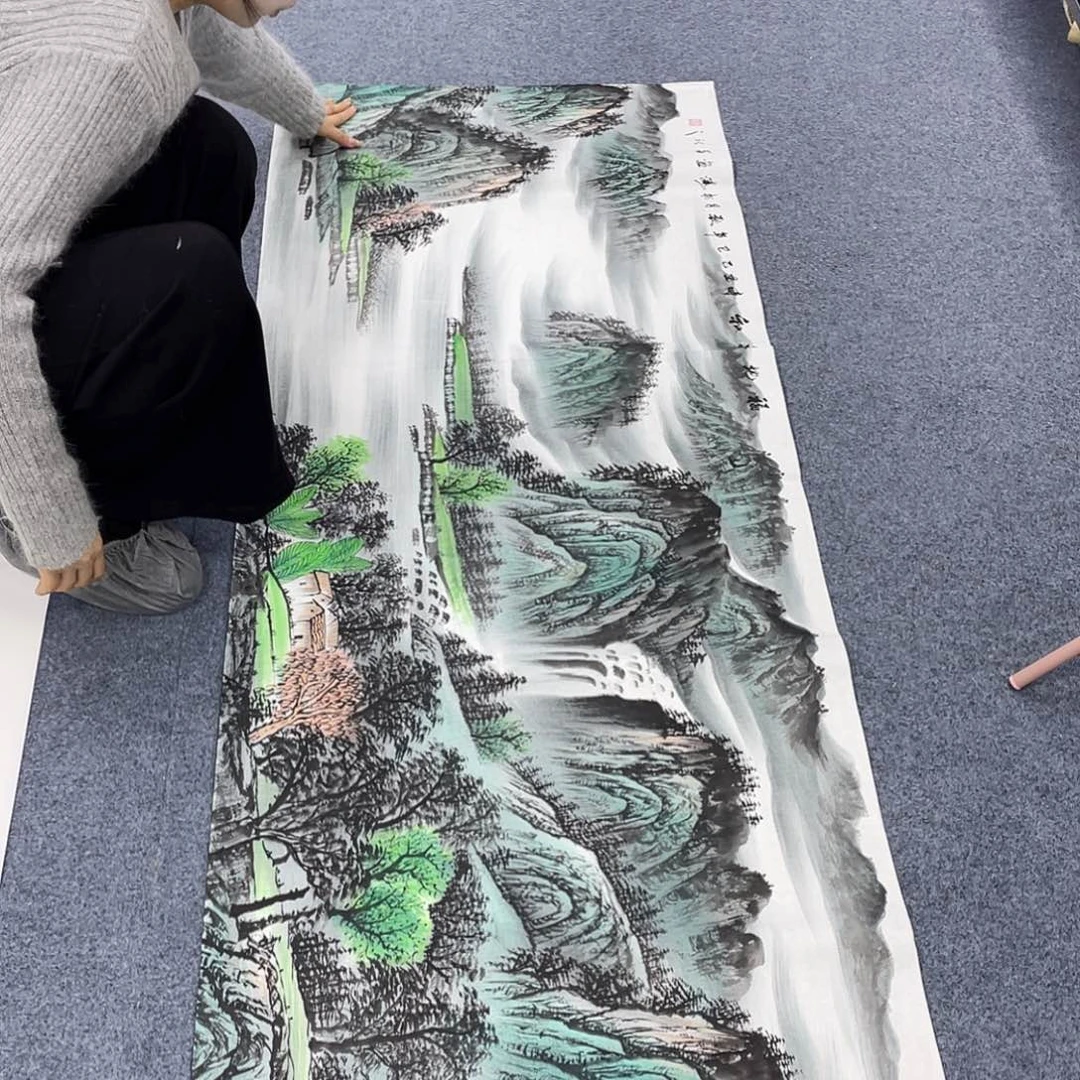 国国画作品小姐姐放漏…