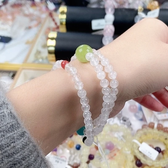 未镶嵌手链水晶多宝三圈