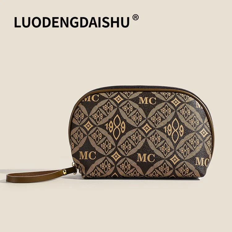 【长23厘米宽6厘米高14厘米】时尚女士手提包零钱随身包316棕色