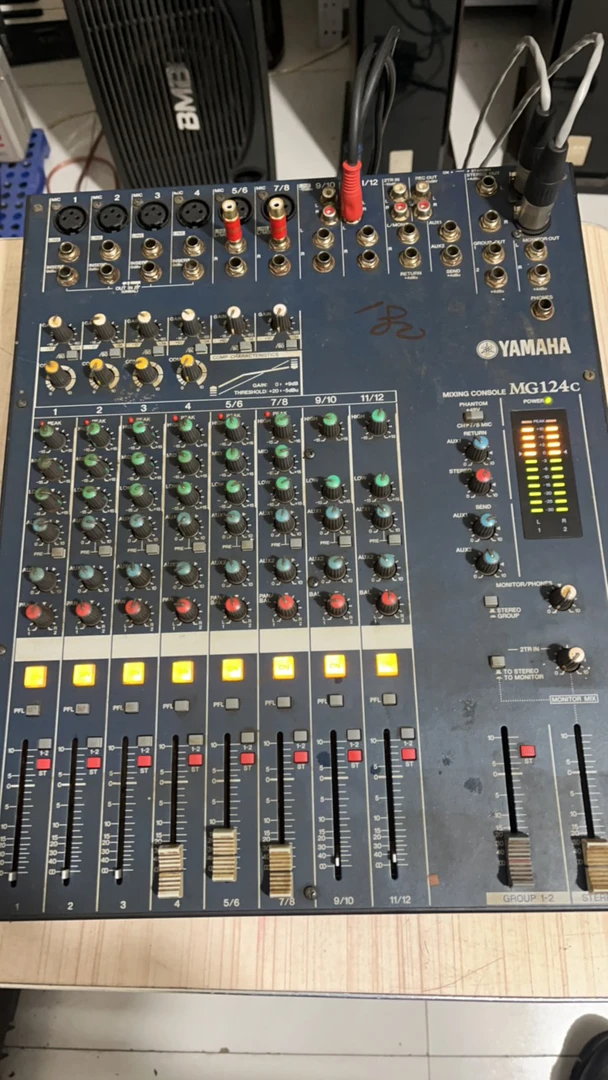 9新 Yamaha/雅马哈 二手 MG124C 没电源 部分需打理 需维修