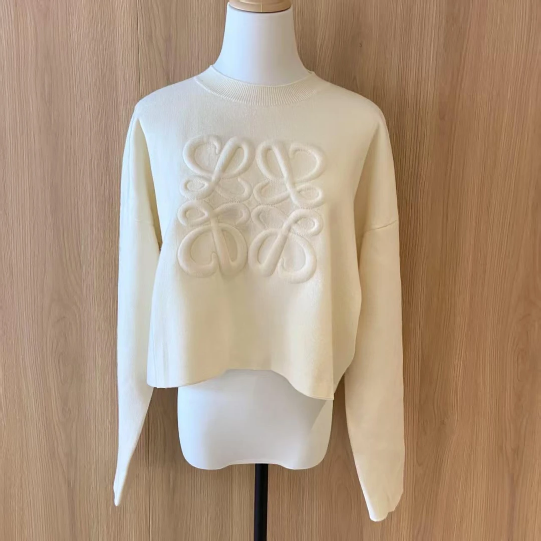 99新 LOEWE/罗意威 米白色毛衣m码 /12期免息/71617224/代卖服务