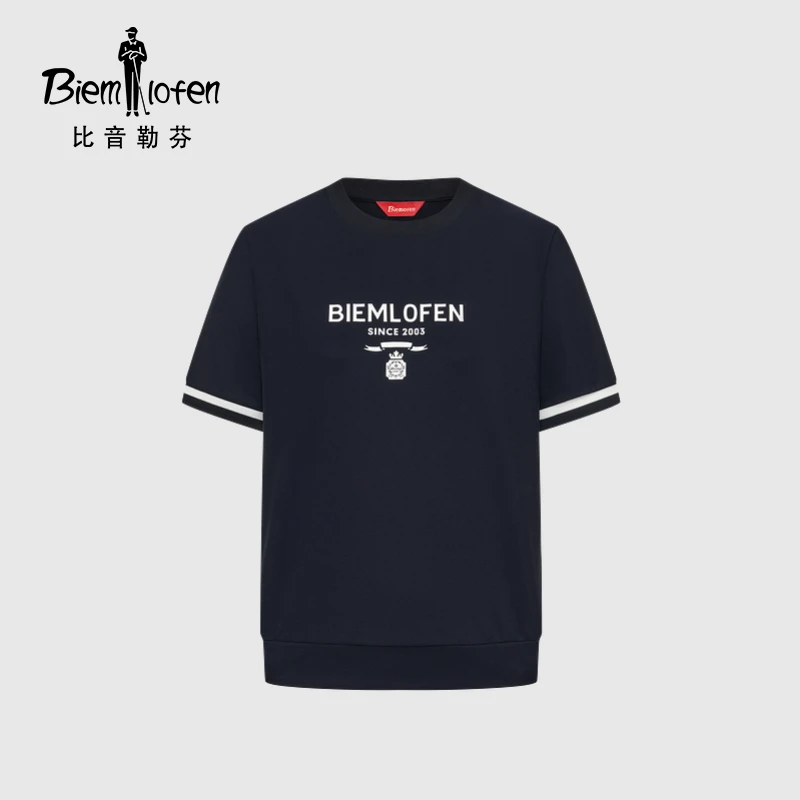 【冷感科技面料】比音勒芬2025夏季新款女士上衣凉感圆领短袖T恤