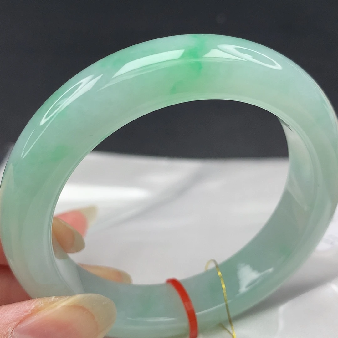 翡翠未镶嵌手镯53圈113