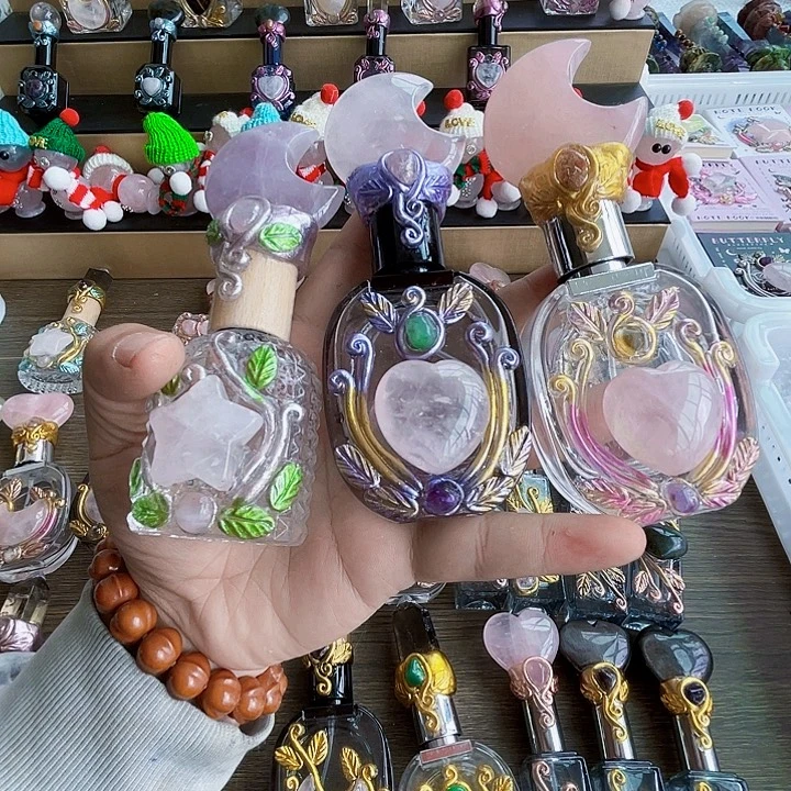 紫***子水晶未镶嵌摆件水晶