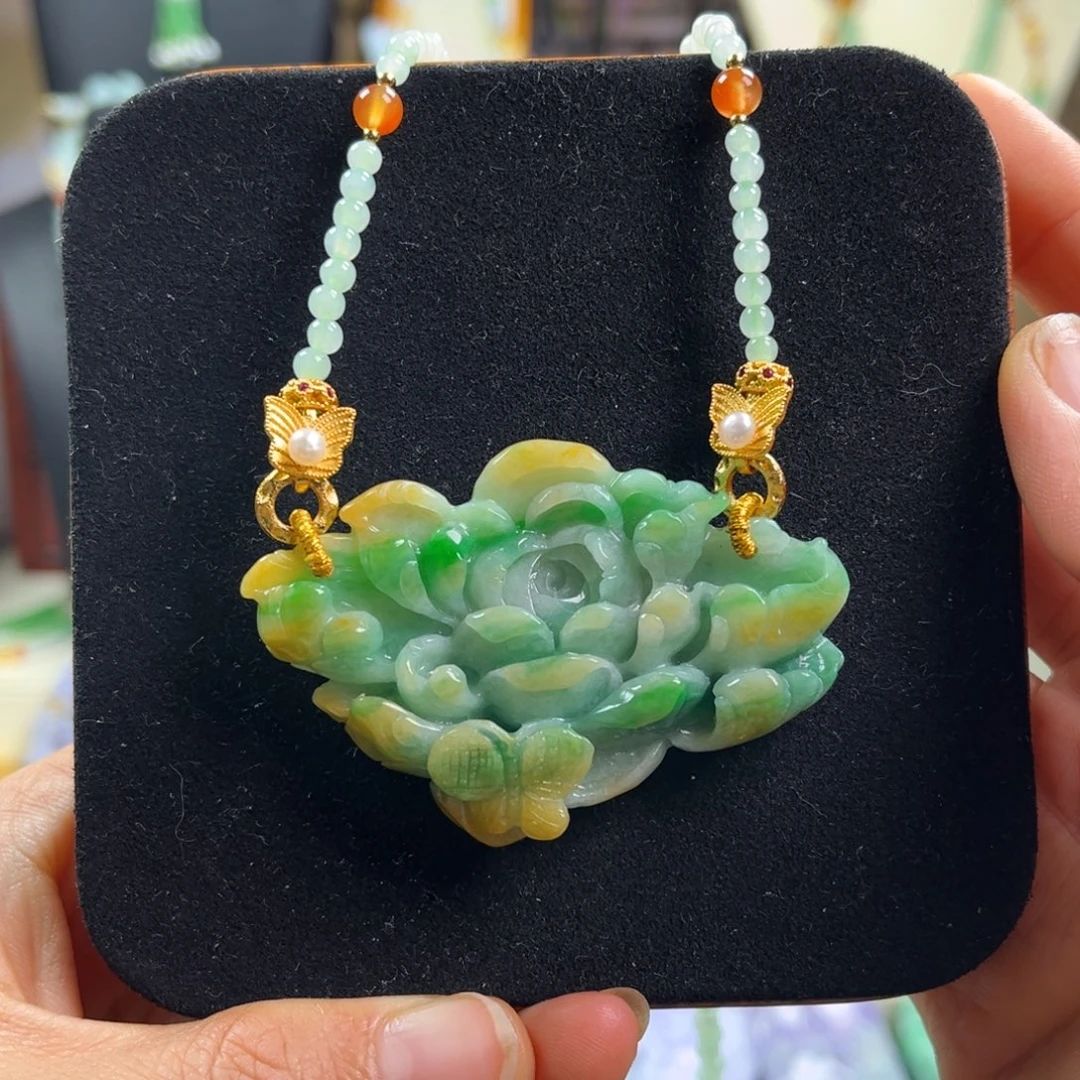 翡翠未镶嵌颈饰天然翡翠