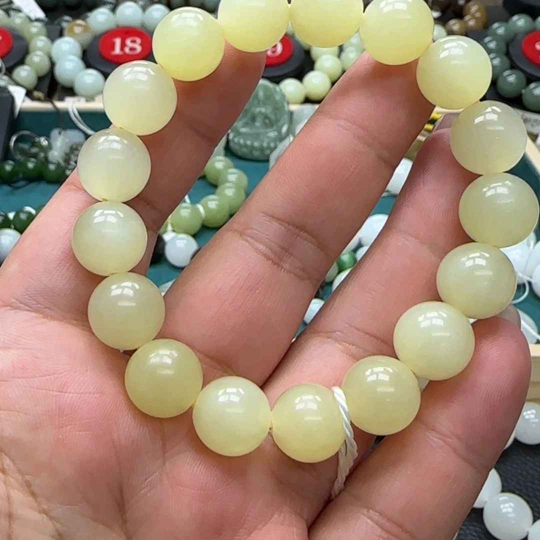 和田玉未镶嵌手链12