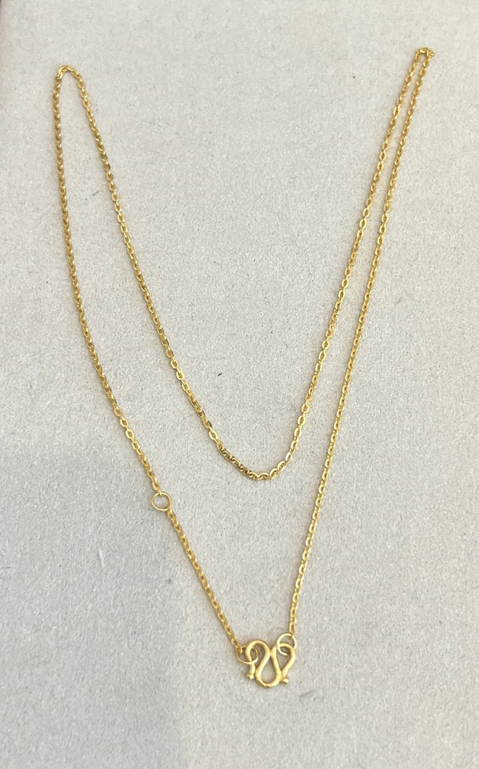 足金999素金链 O字链子