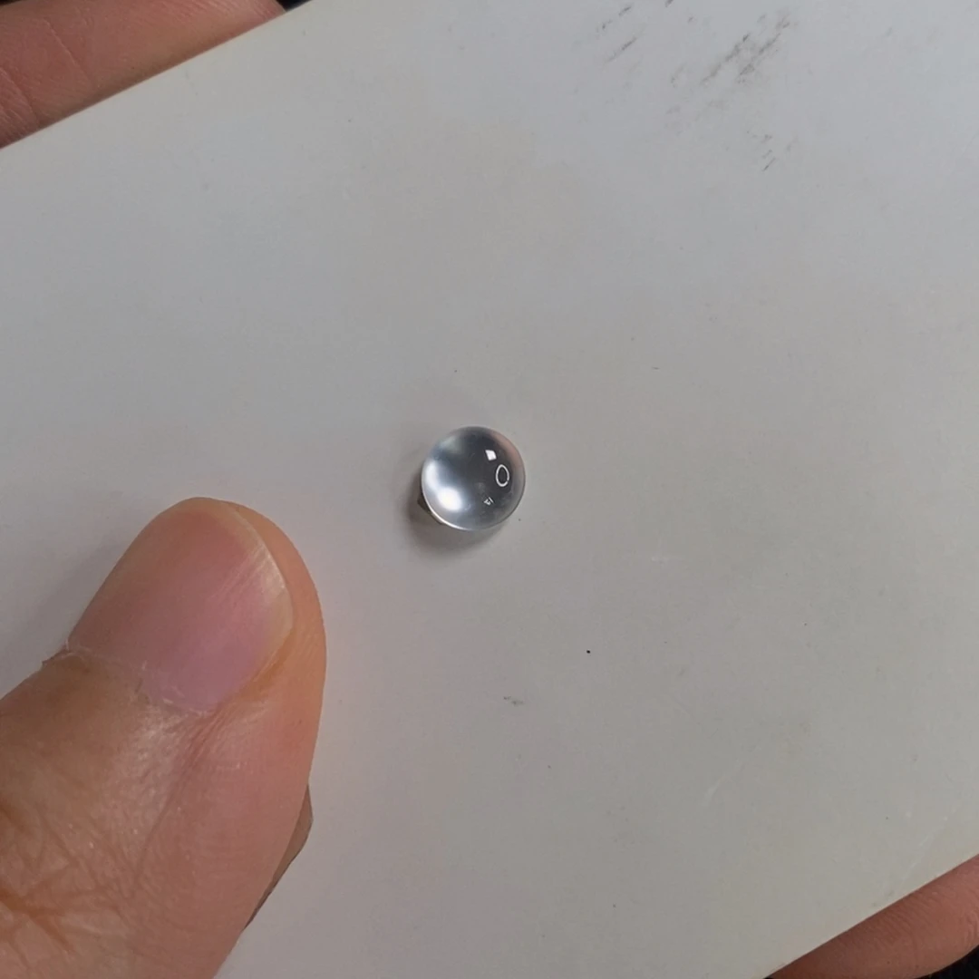 翡翠未镶嵌颈饰卡6.5正圆玻璃钢