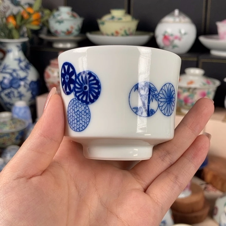 杯折葵非器皮球花直口杯