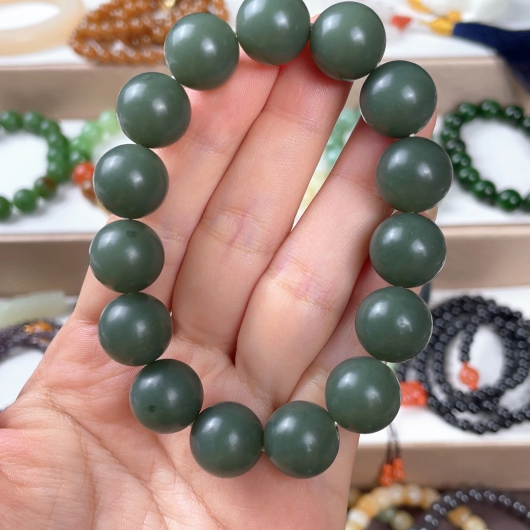 和田玉未镶嵌手链