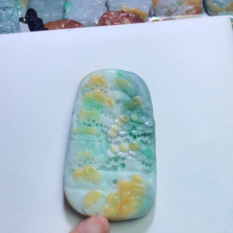 【闪购商品】翡翠挂件未镶嵌山水