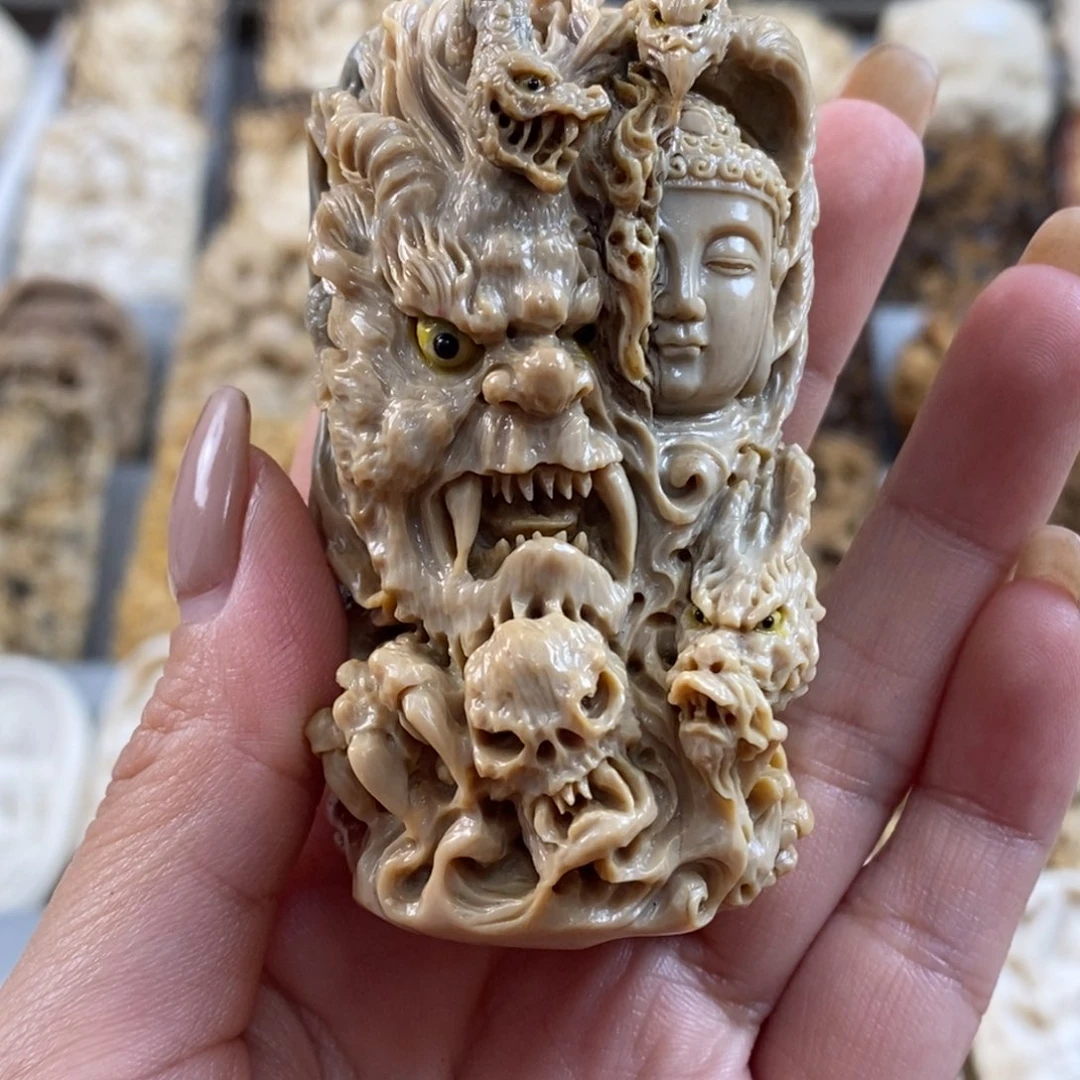 海***妖猛犸象牙吊坠一念之间