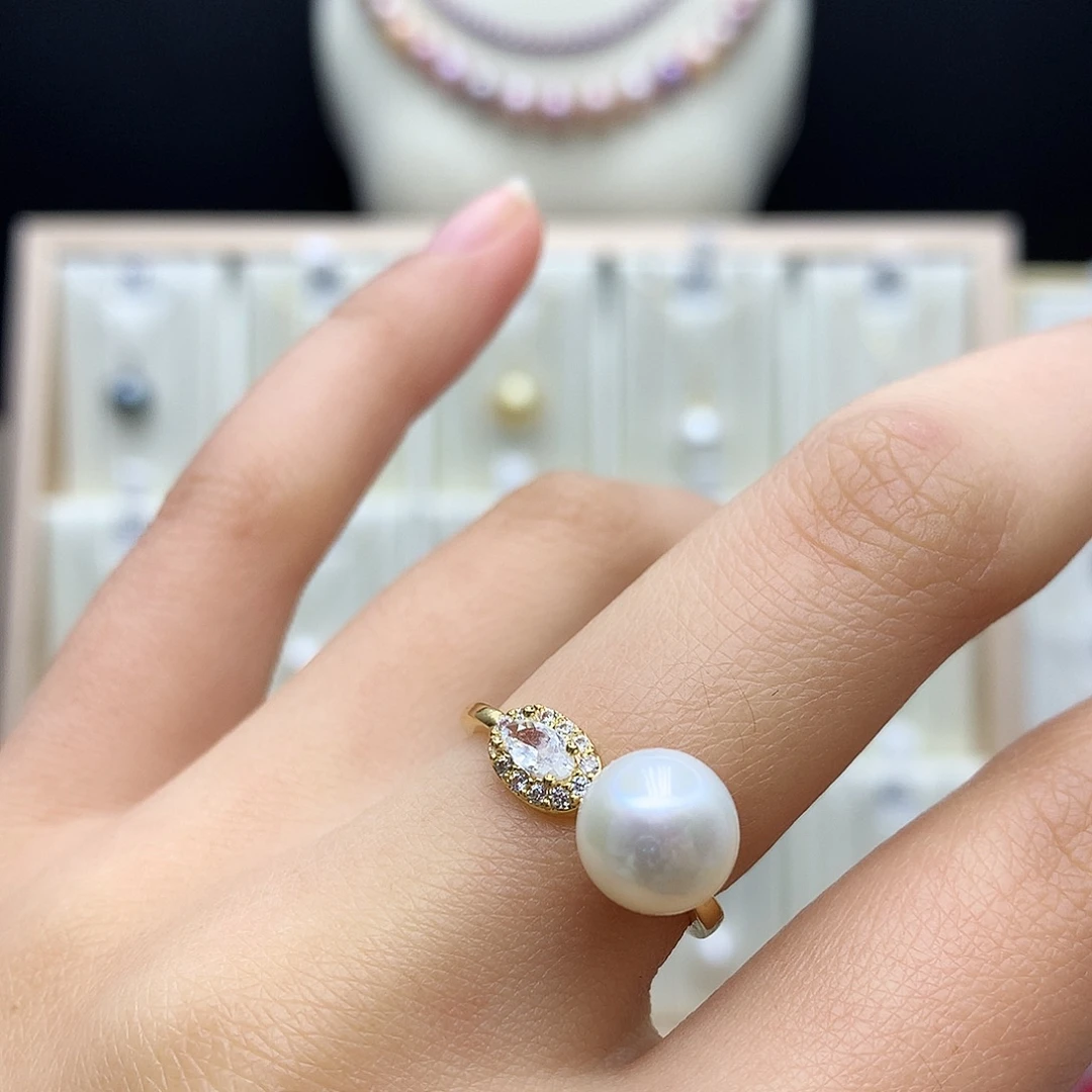 颈饰合金淡水珍珠