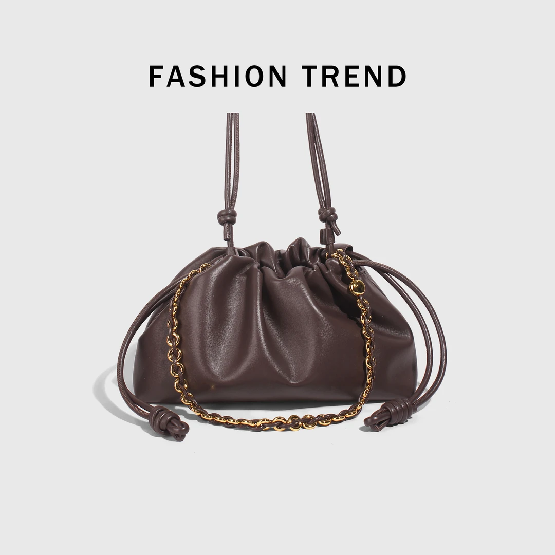 单肩款可拆卸托特包系带斜挎包纯色y云朵包简约时尚