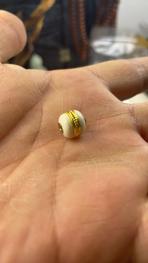 保真猛犸汉堡珠10 用于diy文玩配饰