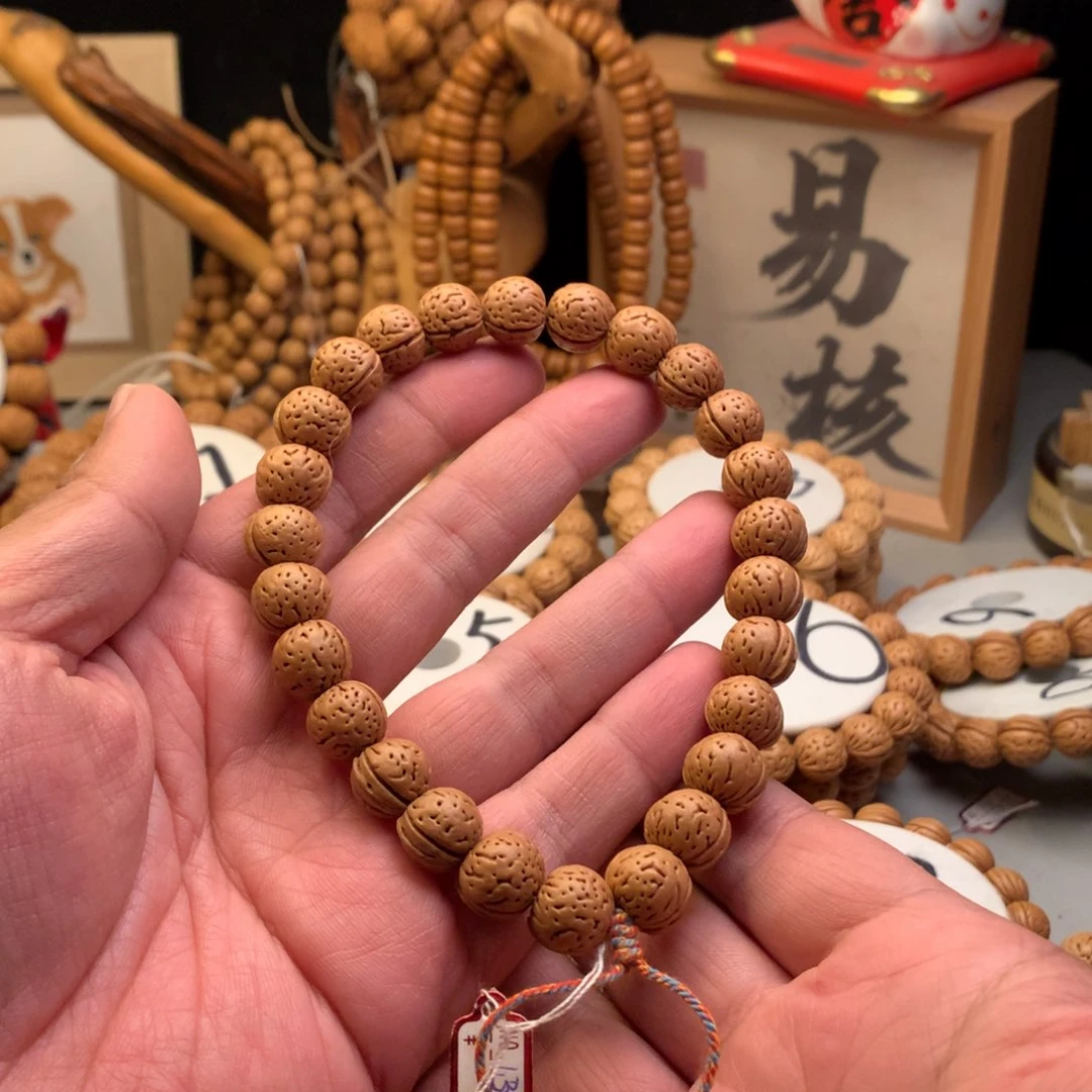 桃核手串【小花荣】1.3小桃核手持