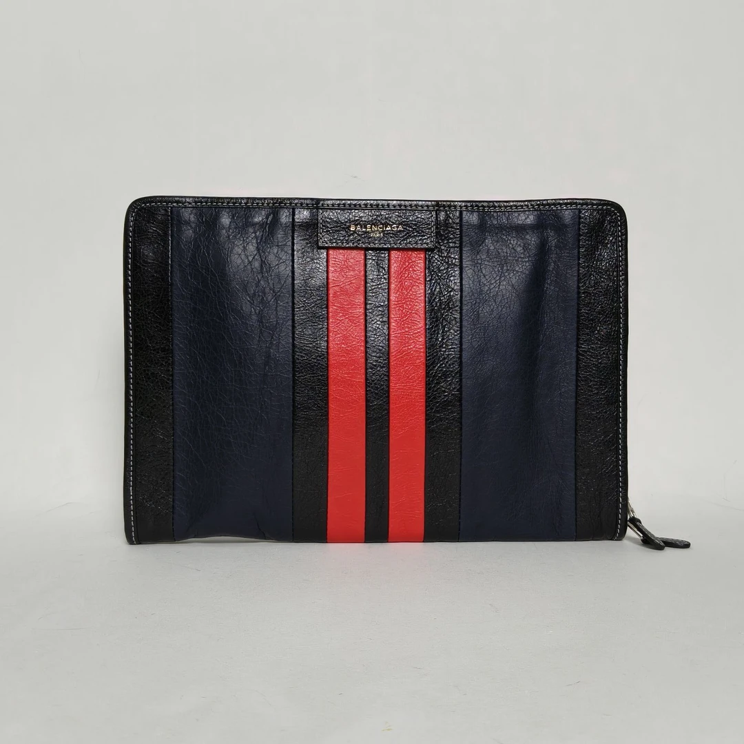 95新 Balenciaga/巴黎世家 小花Jerry活动 拼色手拿包 电脑包