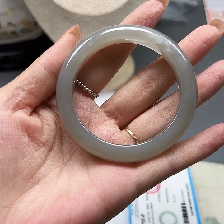 和田玉手镯未镶嵌91