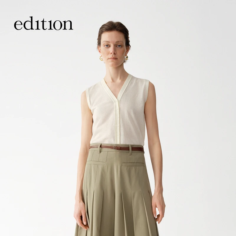 【商场同款】edition2025夏季新款高智感针织背心#EBE2CAR006