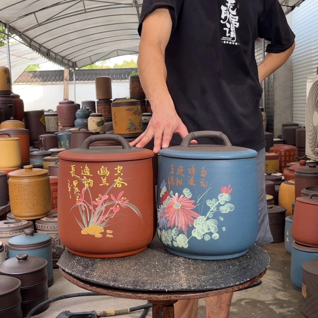 紫砂茶叶罐8 饼茶叶罐