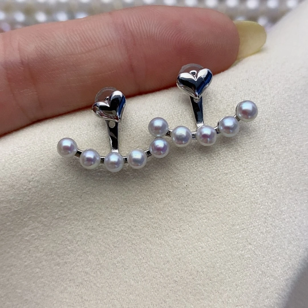 【闪购商品】银S925镶嵌淡水珍珠耳饰