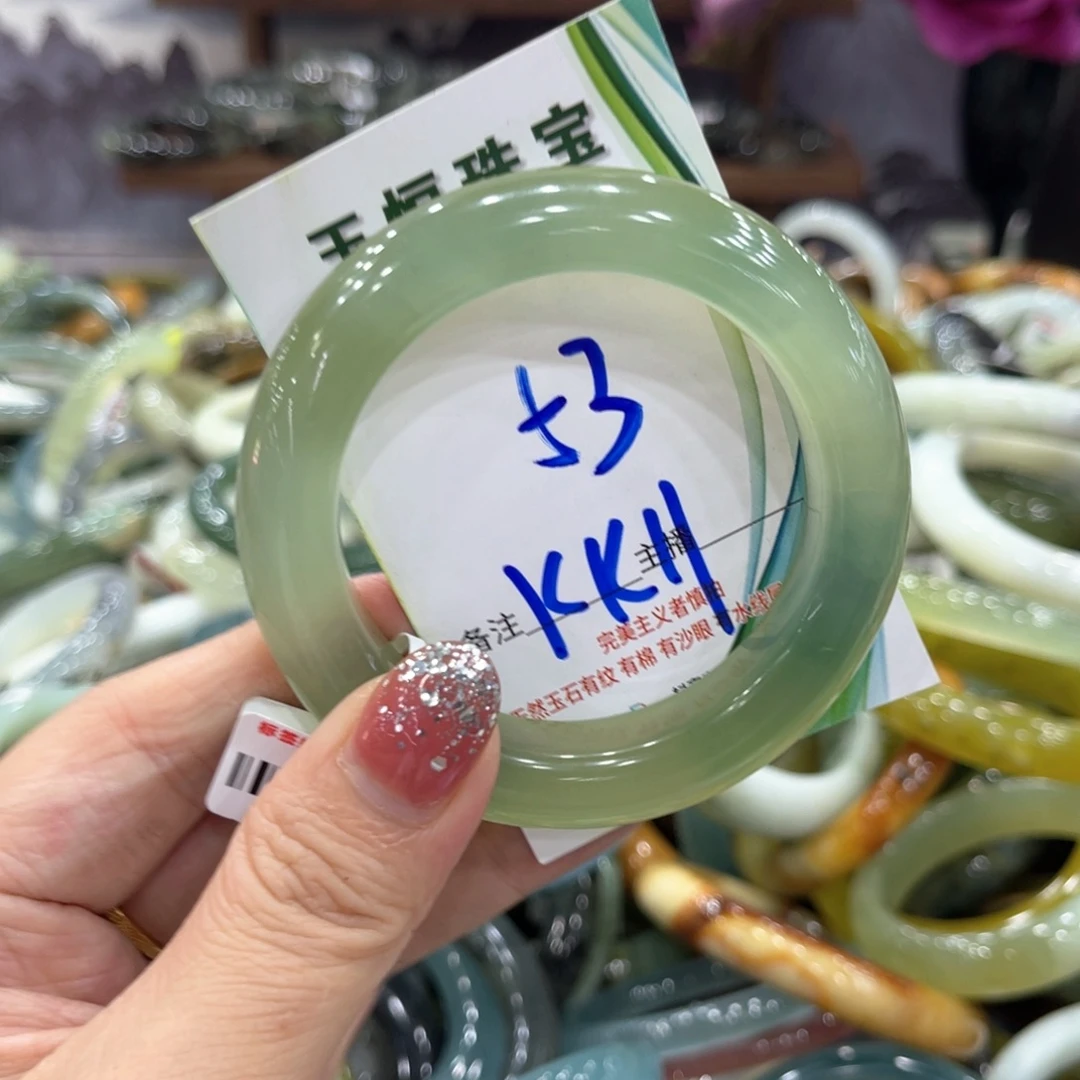 未镶嵌蛇纹石玉手镯手镯