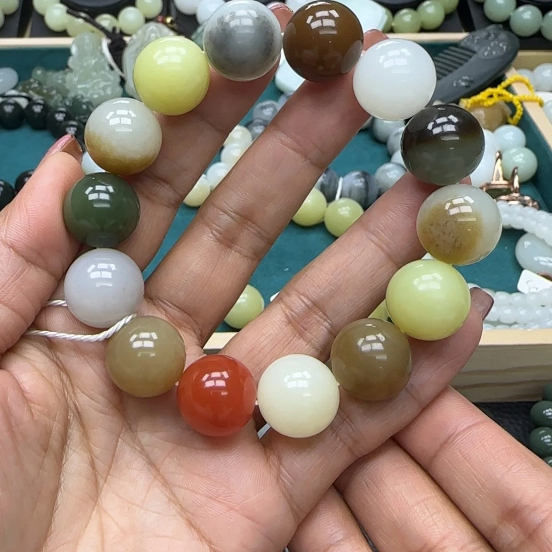 和田玉未镶嵌手链