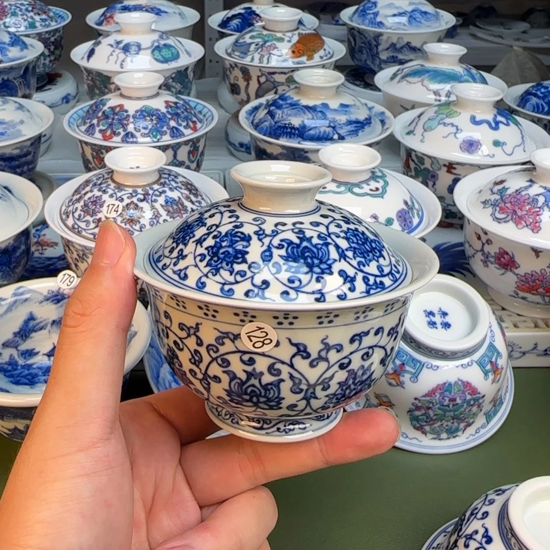 彦祖纯手工手绘茶具128