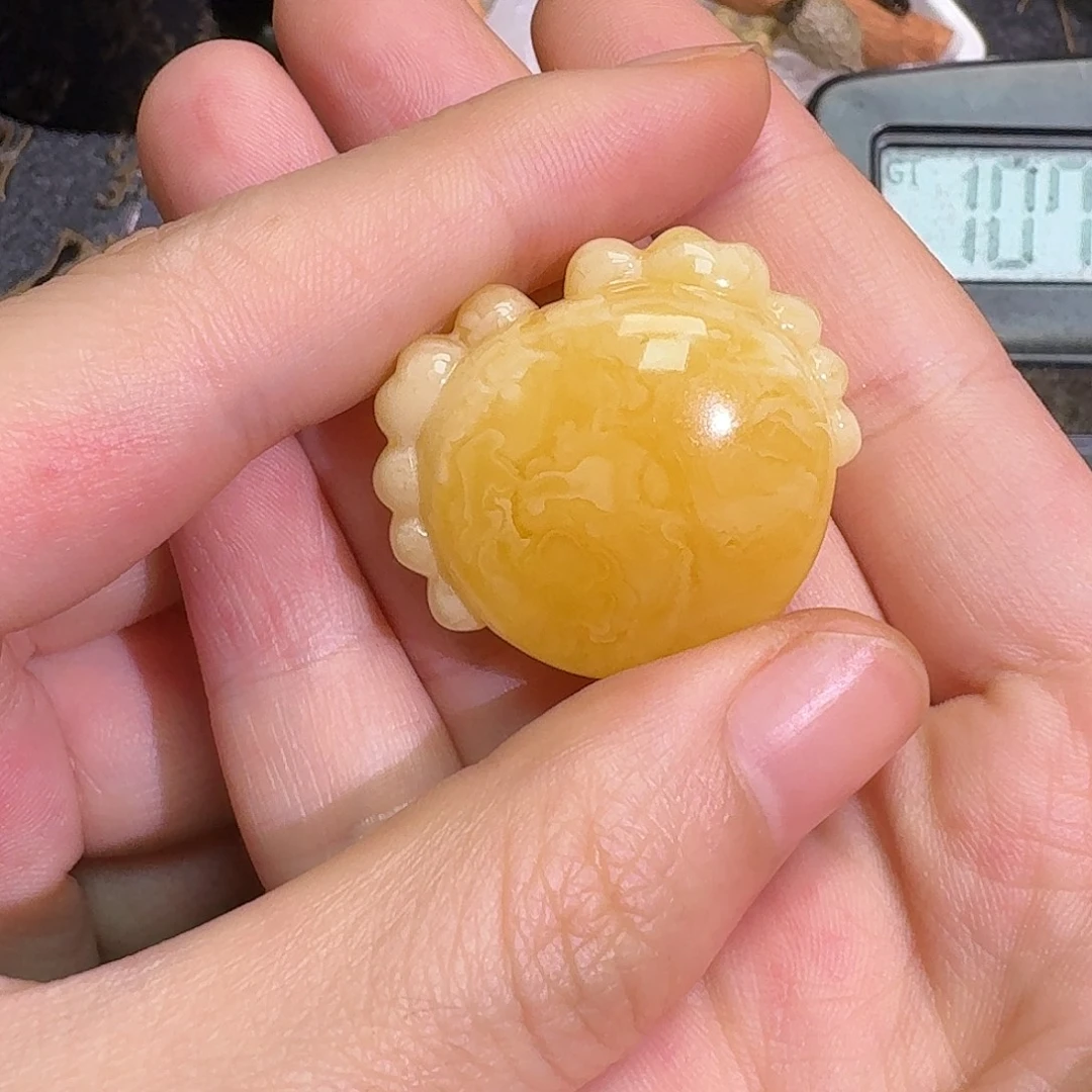 琥珀颈饰未镶嵌tc957小螃蟹
