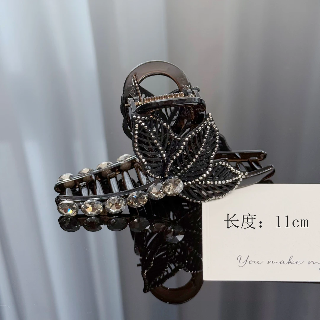 BAOSHATI/宝莎缇F-699韩版精致点钻中大号抓夹11CM