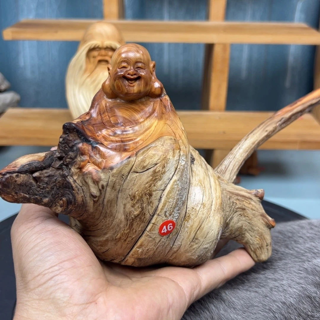 木崖柏木摆件手把件