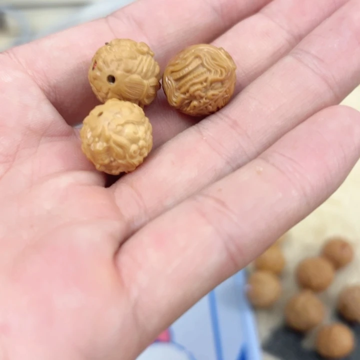 猴头核桃手串绿*单颗恶僧➕恶僧镶嵌加祥瑞