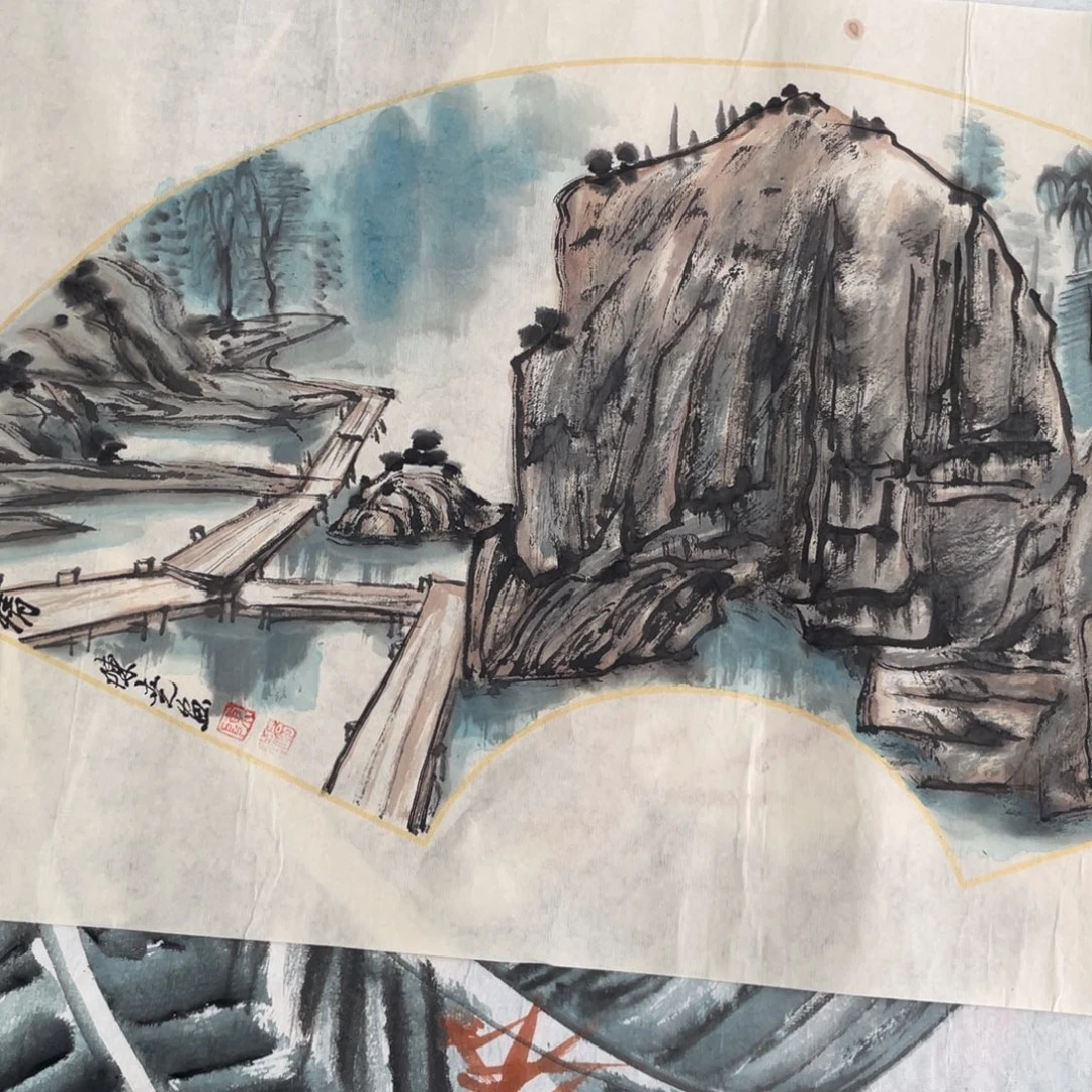 国画陈尧老师绘画