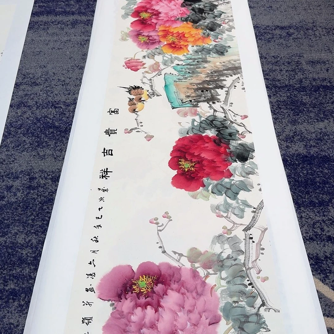 国画国画作品山水花鸟