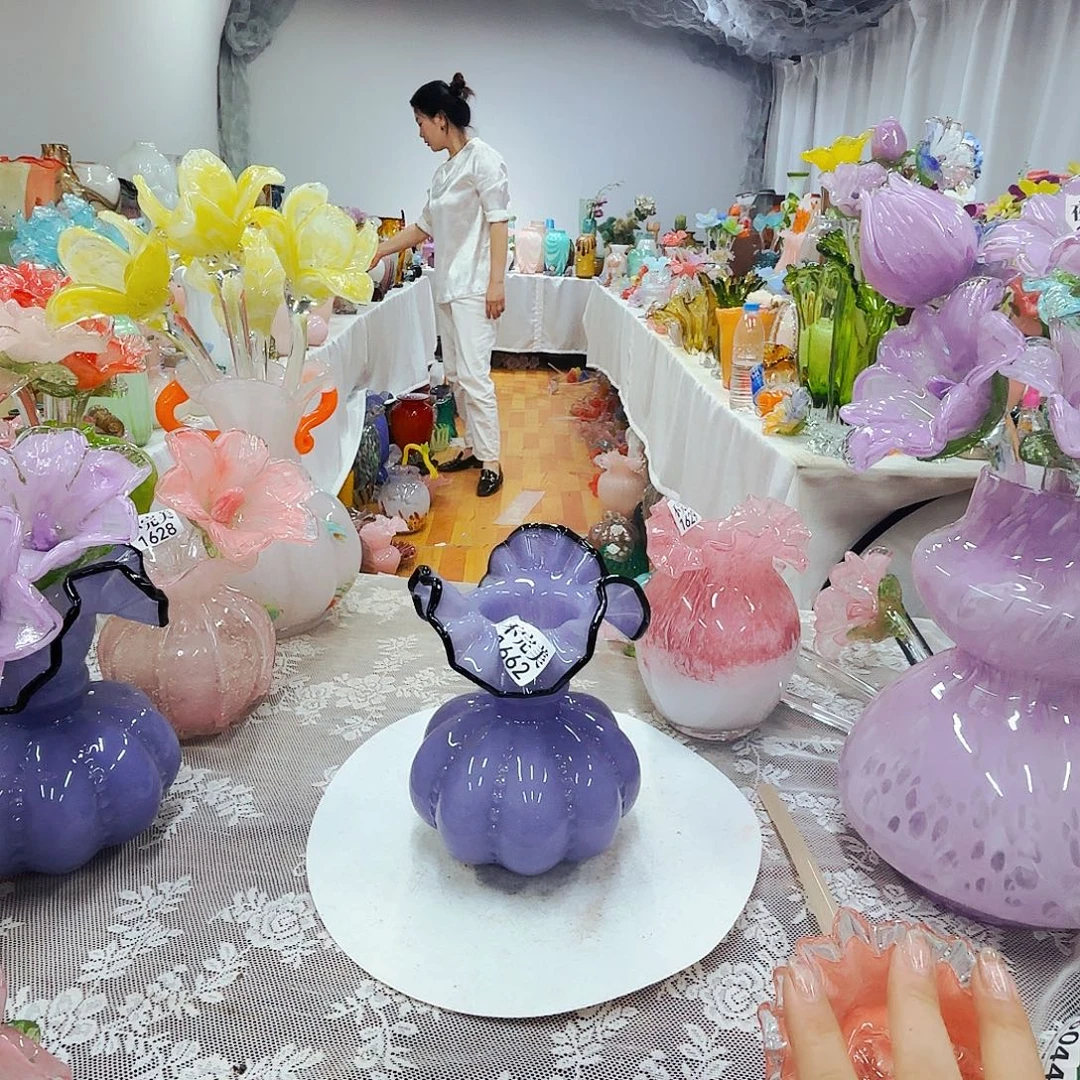 琉璃花瓶花器摆件艺术品
