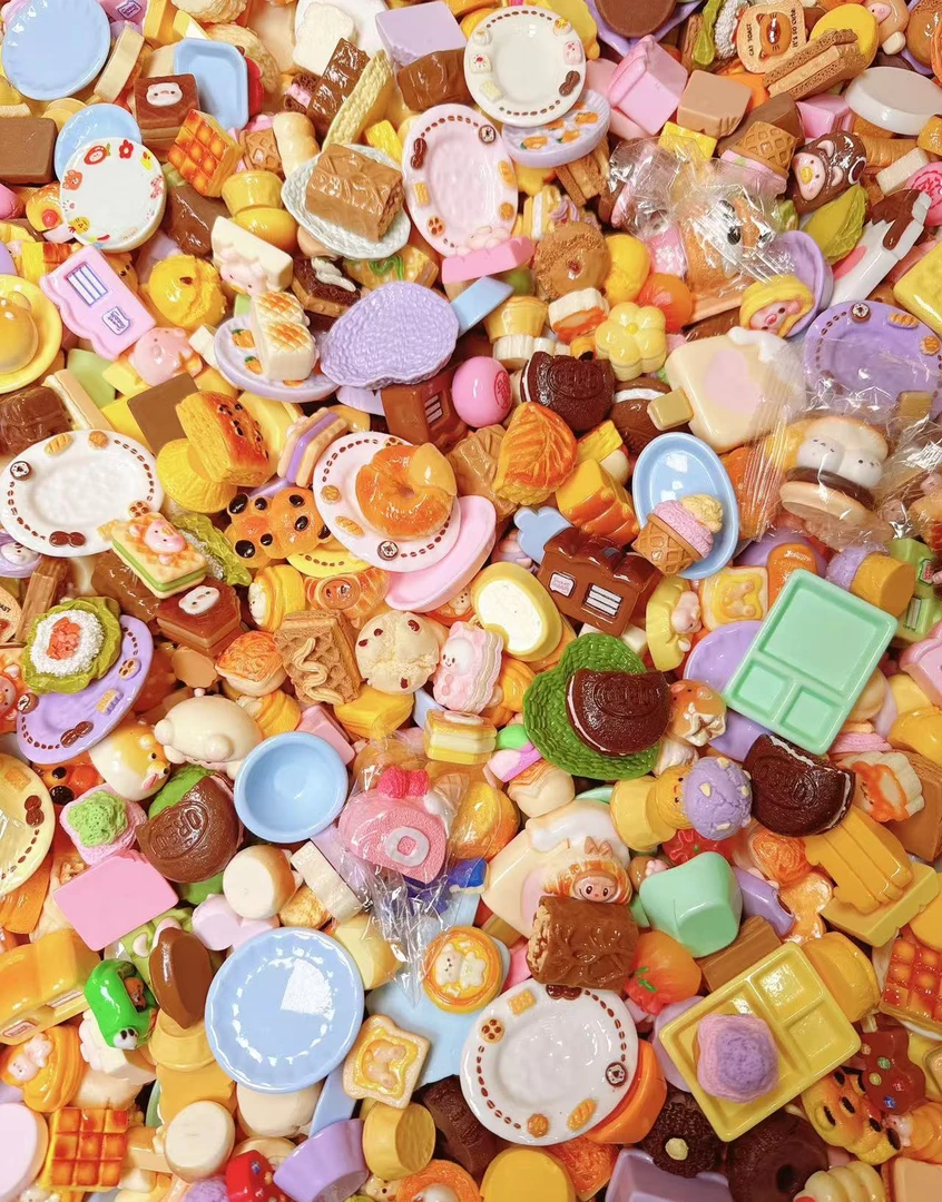 【开芯推荐款】食玩餐具大乱炖 高品树脂仿真食玩 树脂DIY配件