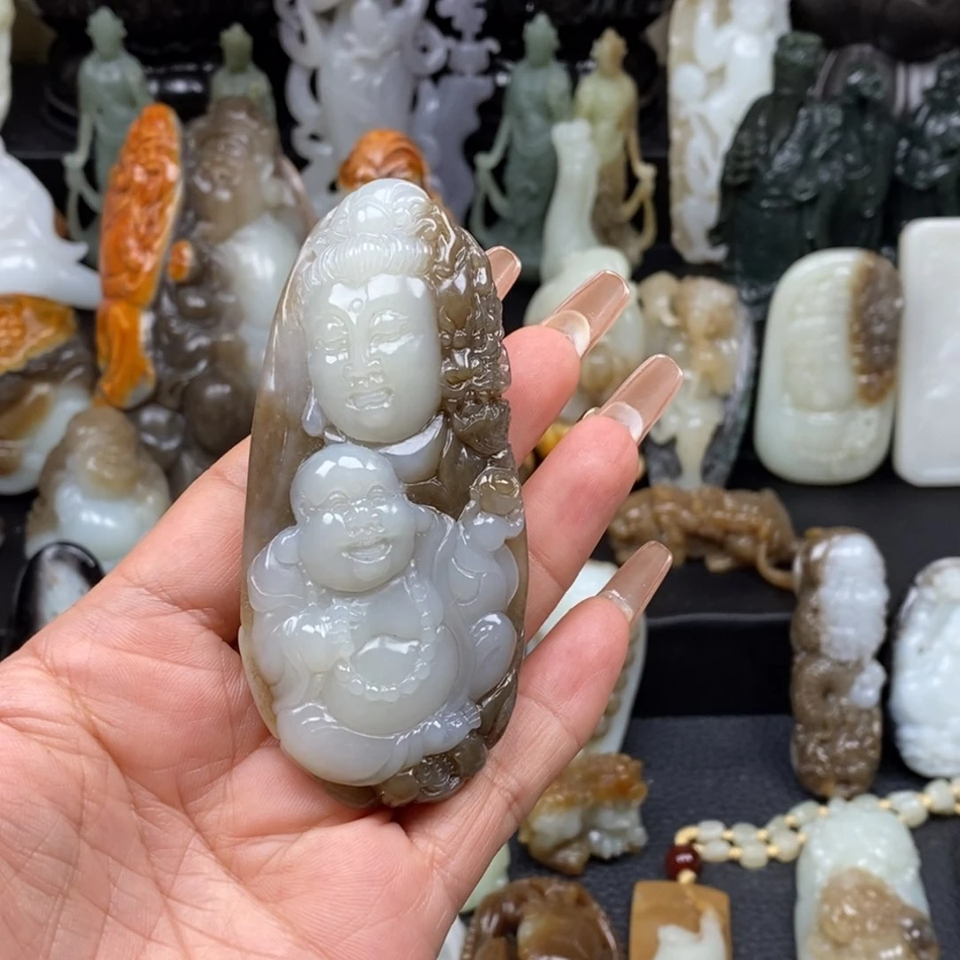 和田玉颈饰未镶嵌小*