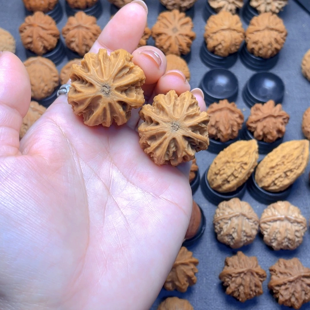 异***客核桃文玩把件野生虎魄