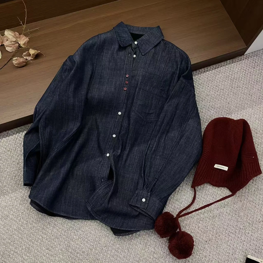 FUJIA STYLE新款时尚百搭简约气质休闲翻领衬衫N88733